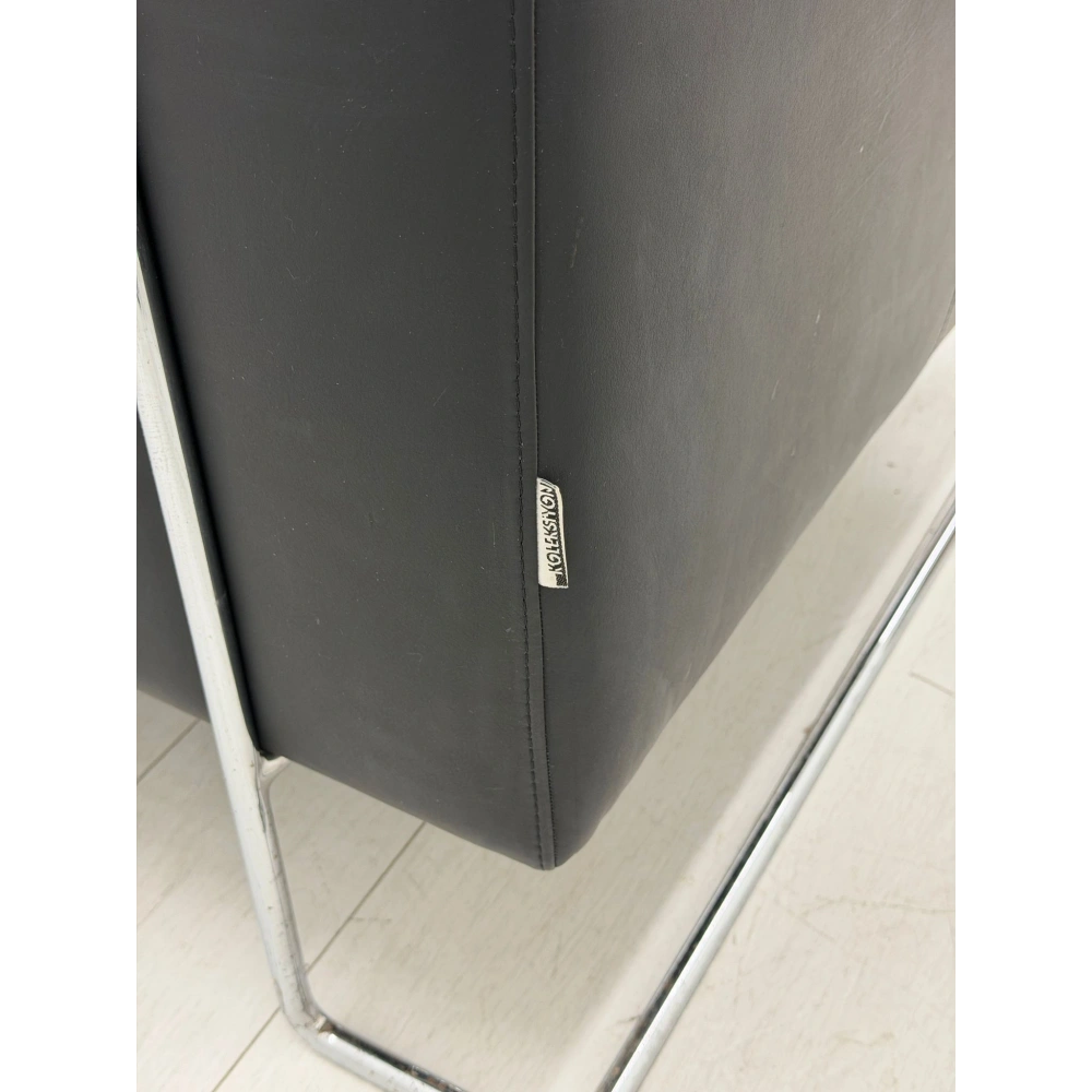 Koleksiyon Gerçek Deri 2li Misafir Bekleme Koltuğu