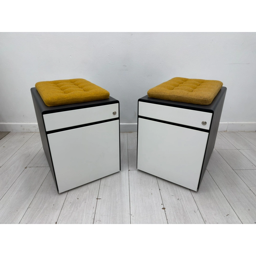 Koleksiyon Marka Metal Puflu 2 Çekmeceli Keson