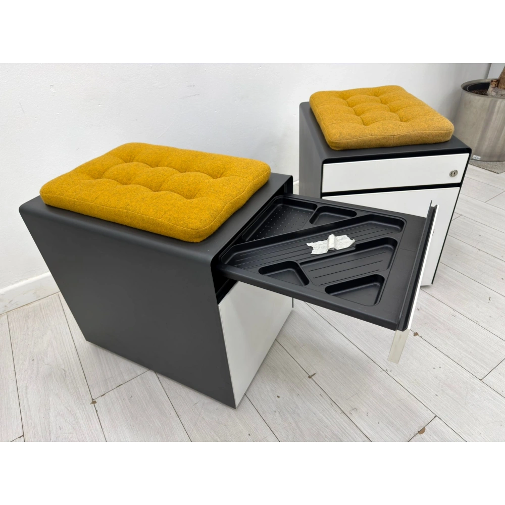 Koleksiyon Marka Metal Puflu 2 Çekmeceli Keson