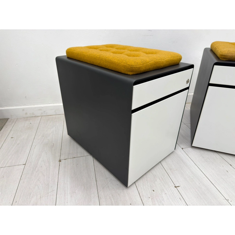 Koleksiyon Marka Metal Puflu 2 Çekmeceli Keson