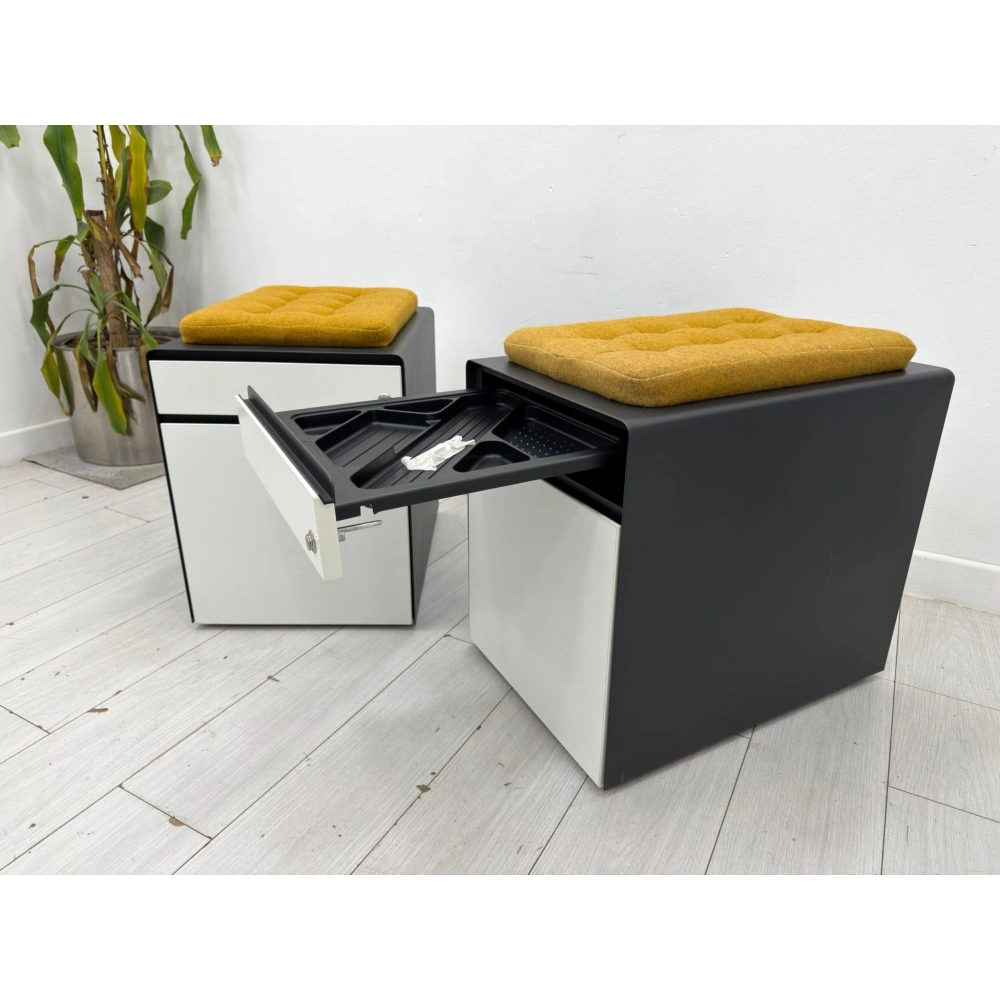 Koleksiyon Marka Metal Puflu 2 Çekmeceli Keson