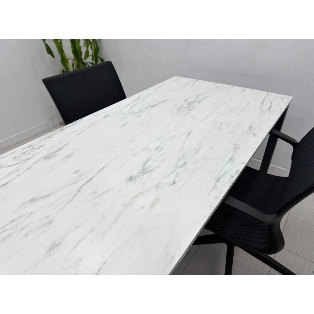 Mermer Görünümlü 8 Kişilik Toplantı Masası