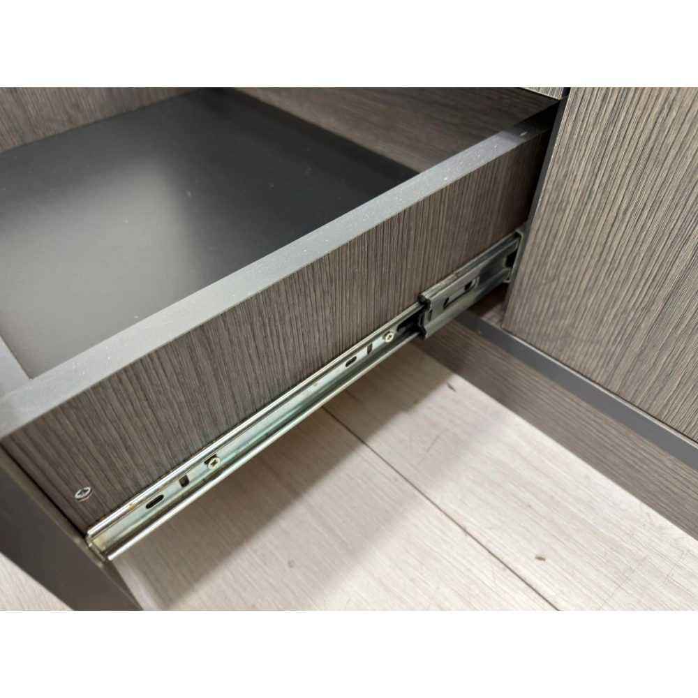 Mermer Görünümlü Etajerli Yönetici Çalışma Masası