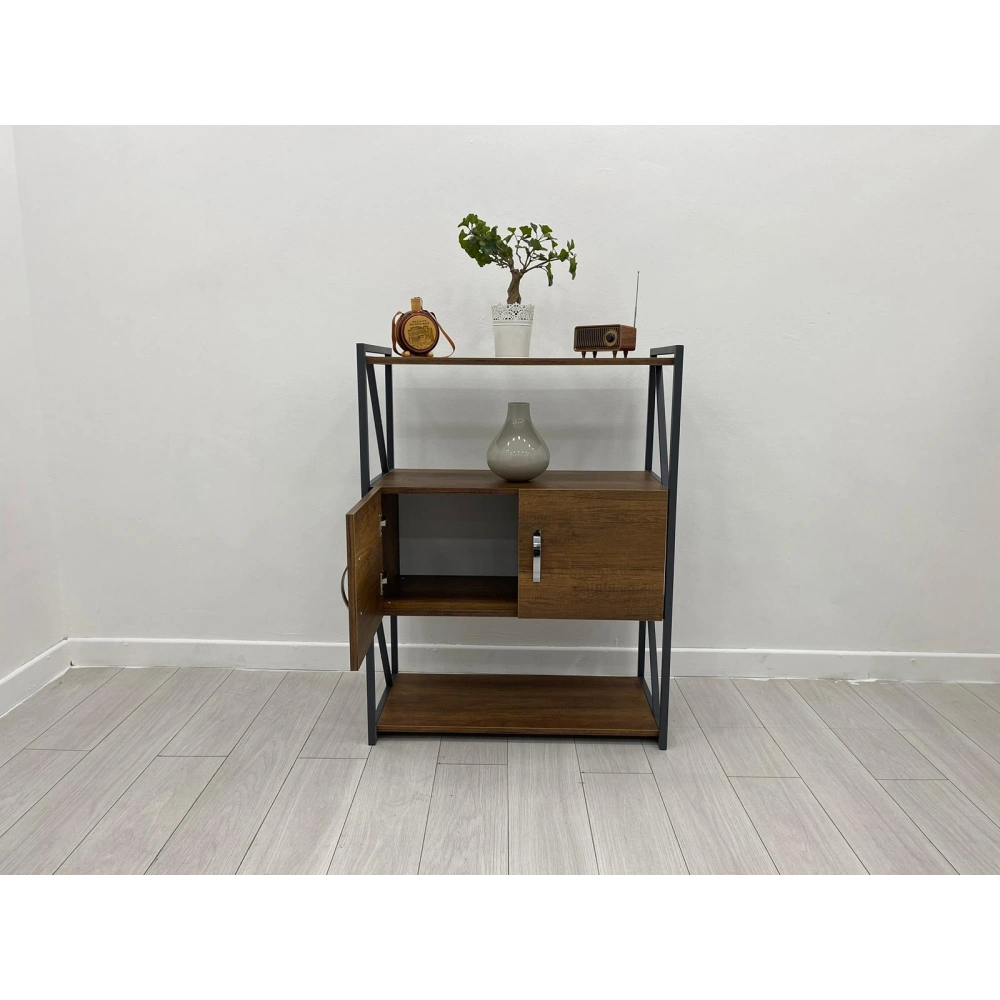 Metal Ofis Dolabı Kitaplık Raf