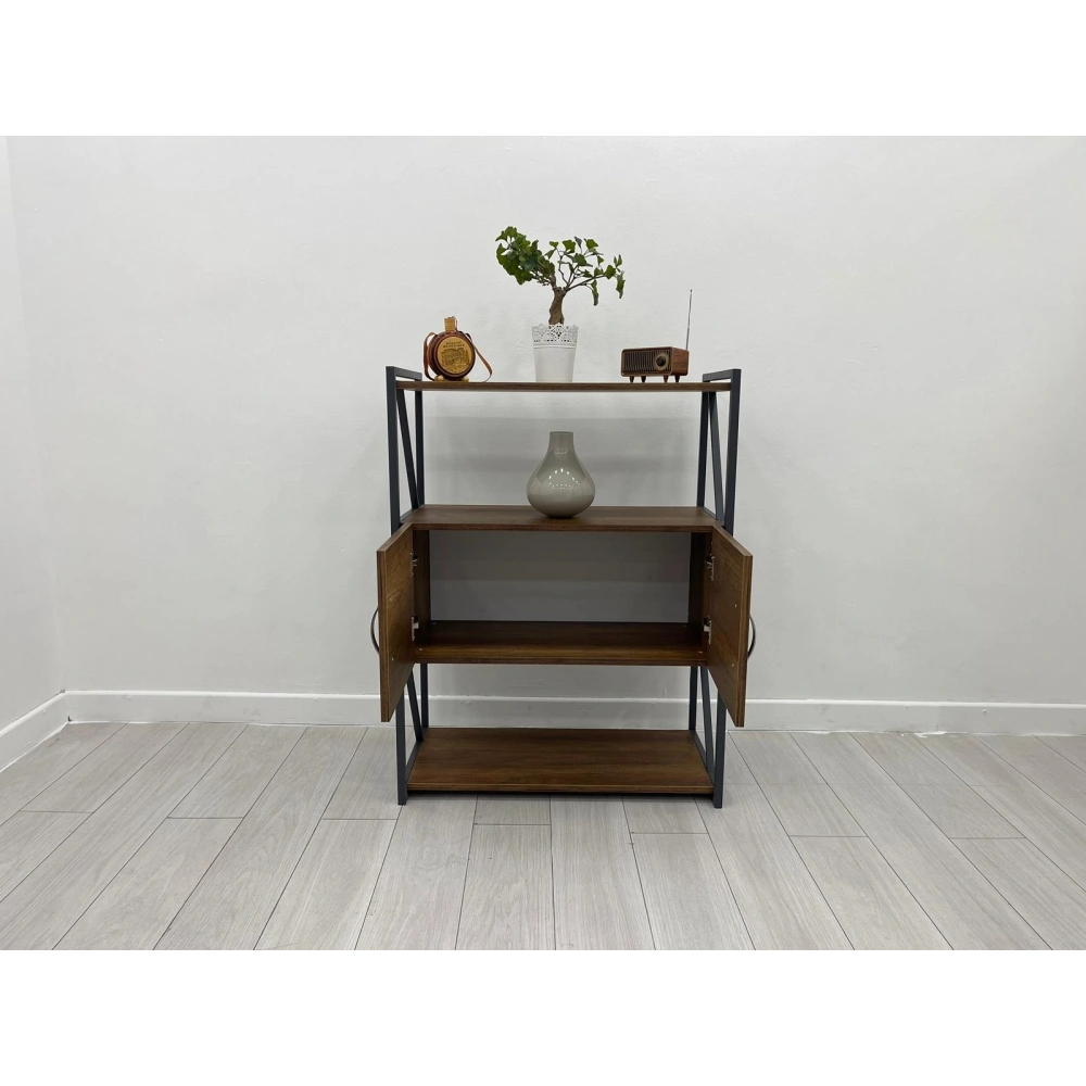Metal Ofis Dolabı Kitaplık Raf