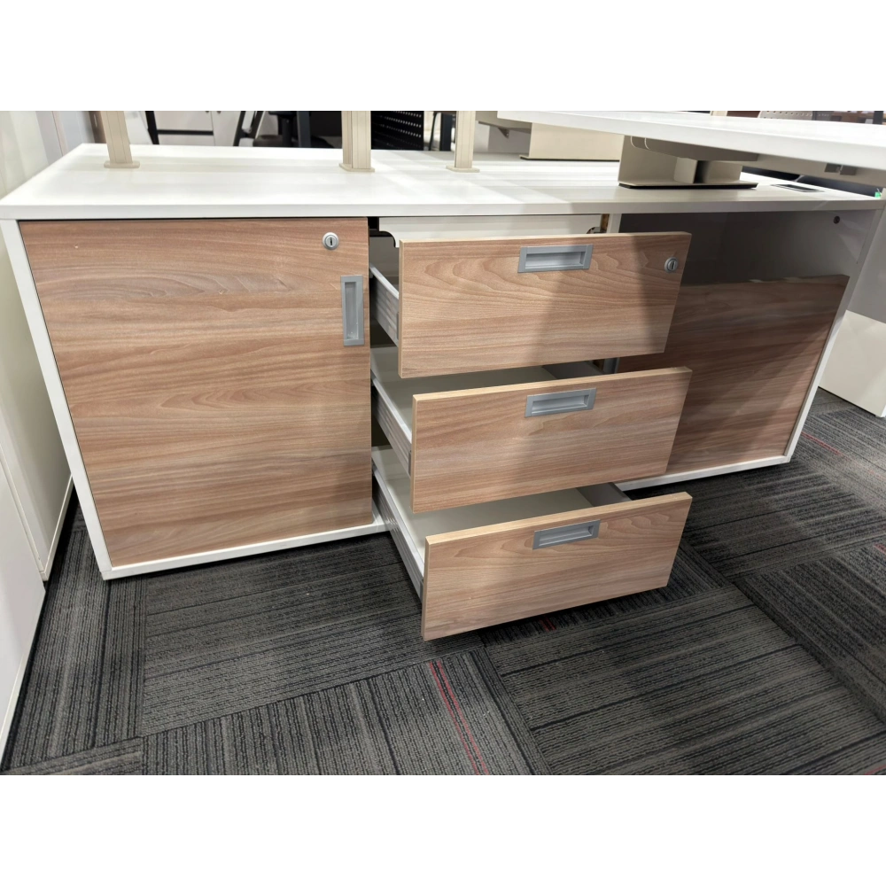 Nurus 2 Kişilik Etajerli Çoklu Çalışma Masası