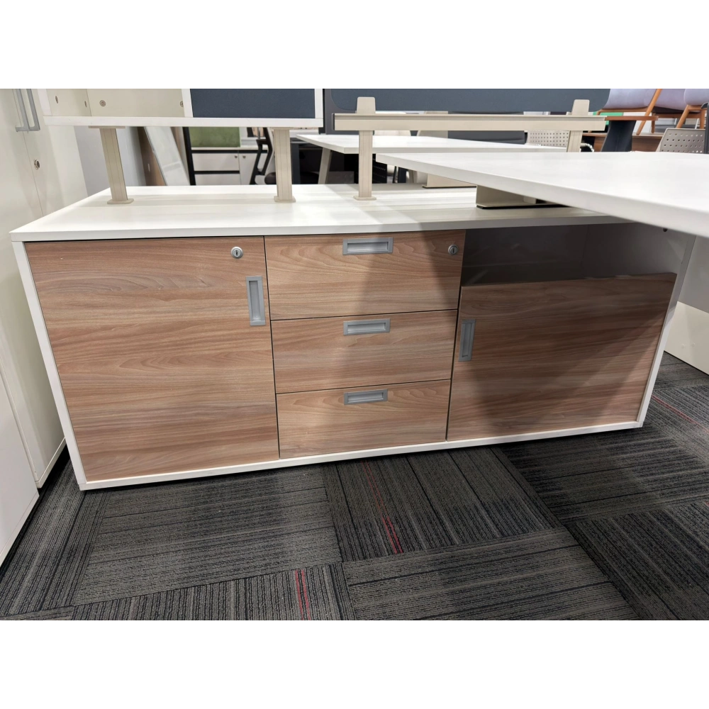 Nurus 2 Kişilik Etajerli Çoklu Çalışma Masası