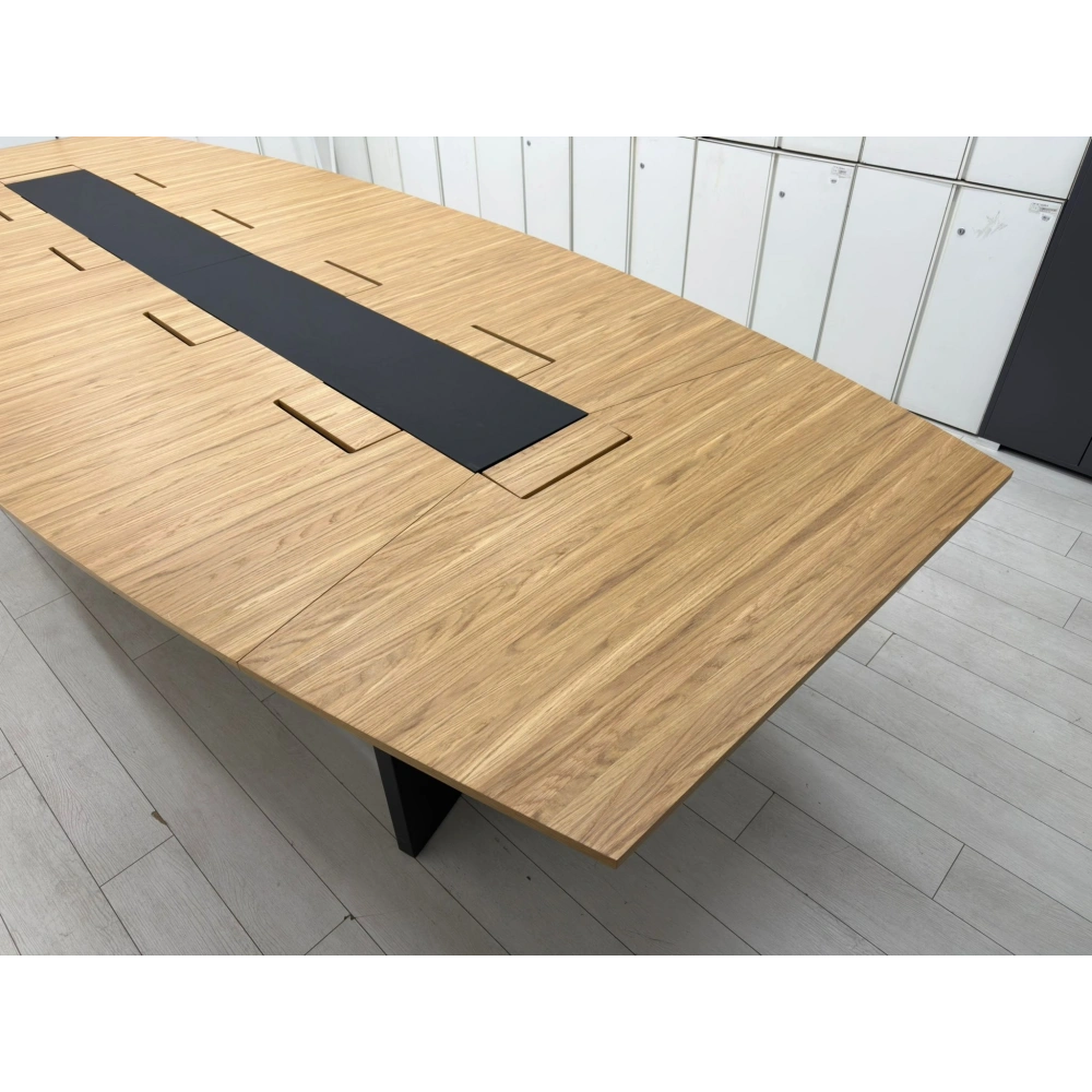 Nurus Dataportlu 10 Kişilik Meşe Toplantı Masası