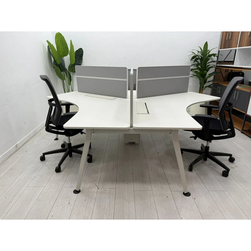 Nurus Marka 3 Kişilik Çoklu Çalışma Masası Workstation Masa - M9999