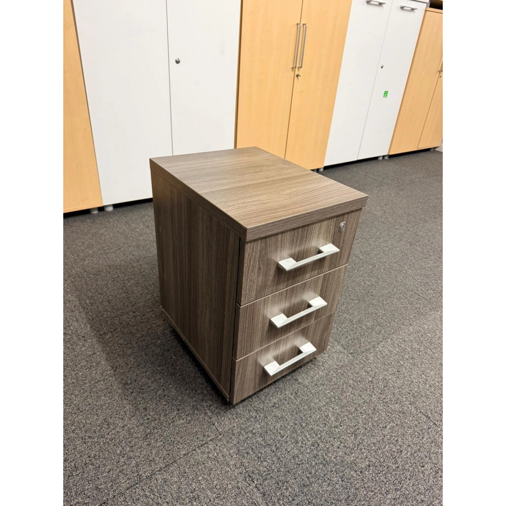 Sabit Ayaklı 3 Çekmeceli Ahşap Keson