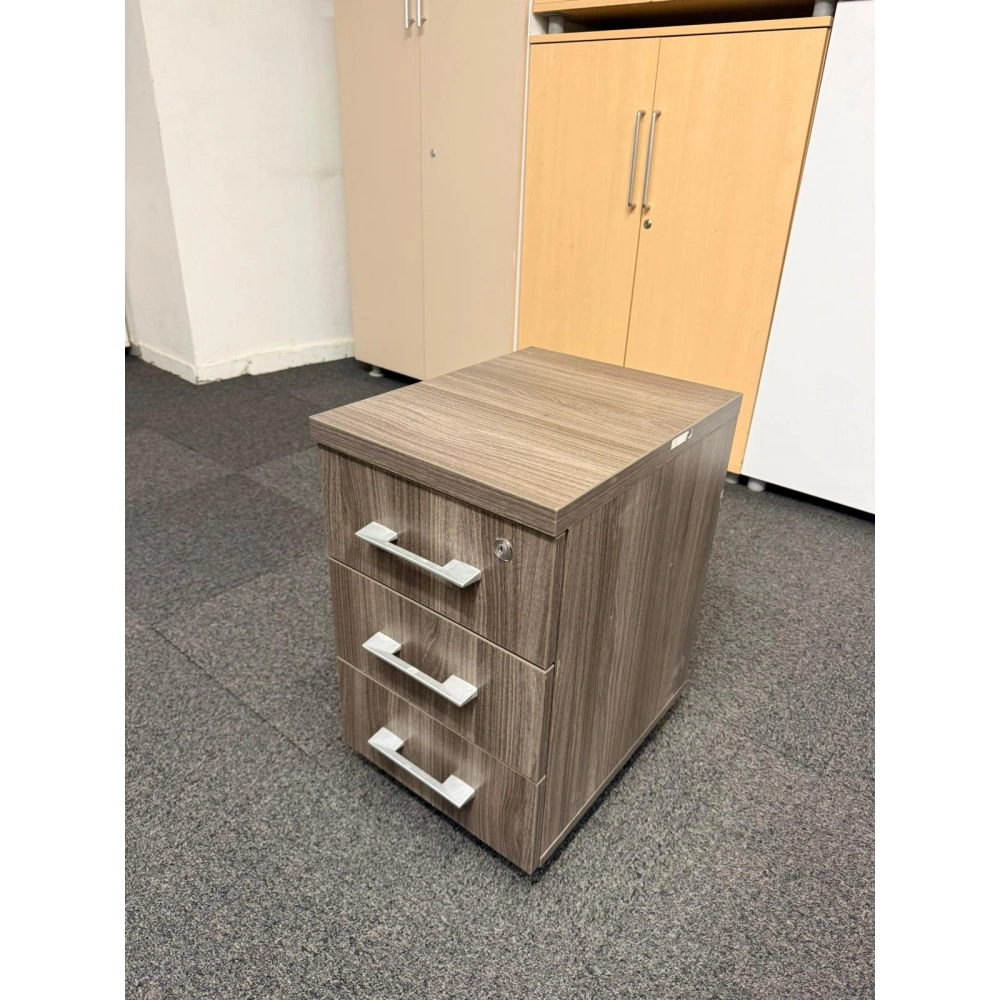 Sabit Ayaklı 3 Çekmeceli Ahşap Keson