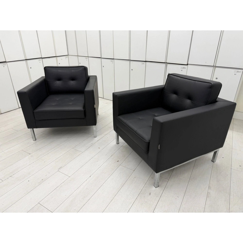 Soffa Deri Tekli Misafir Bekleme Koltuğu