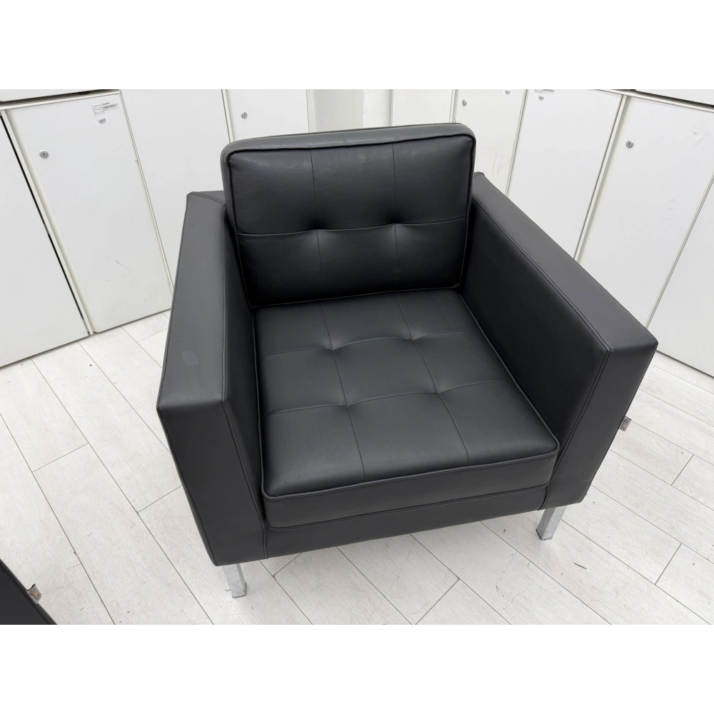 Soffa Deri Tekli Misafir Bekleme Koltuğu