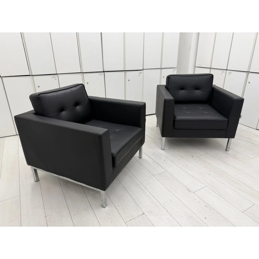 Soffa Deri Tekli Misafir Bekleme Koltuğu