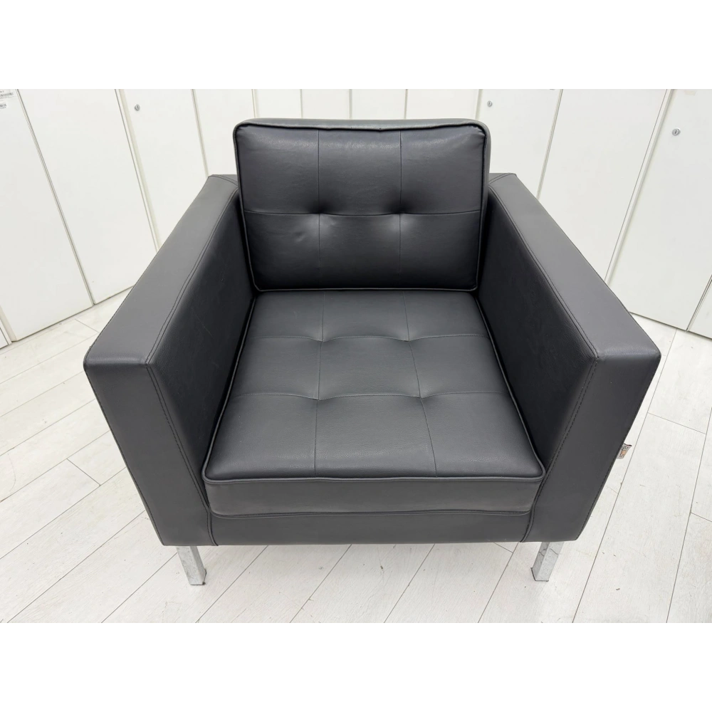 Soffa Deri Tekli Misafir Bekleme Koltuğu