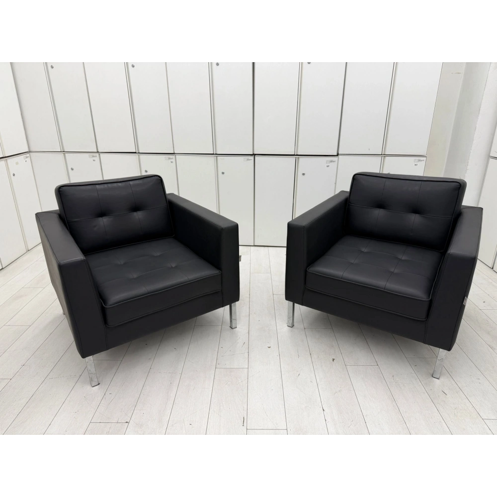 Soffa Deri Tekli Misafir Bekleme Koltuğu