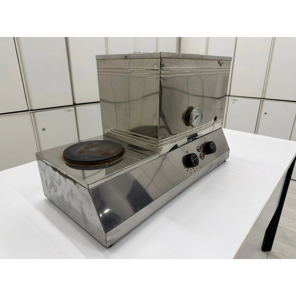 Tek Ocaklı İki Demlikli Çay Kazanı 30 LT