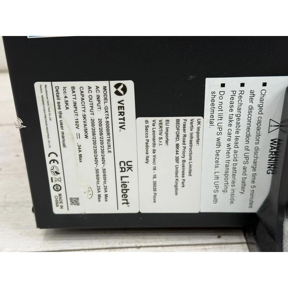 Vertiv Liebert Gxt5 Ups 5 Güç Kaynağı (ups)