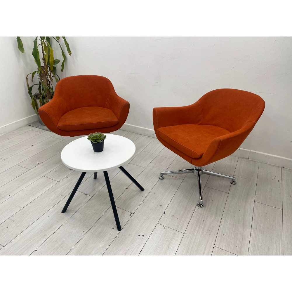 Yükseklik Ayarlı Dönerli Misafir Bekleme Koltuğu