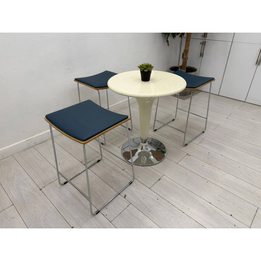 Yükseklik Ayarlı Yuvarlak Bistro Masa