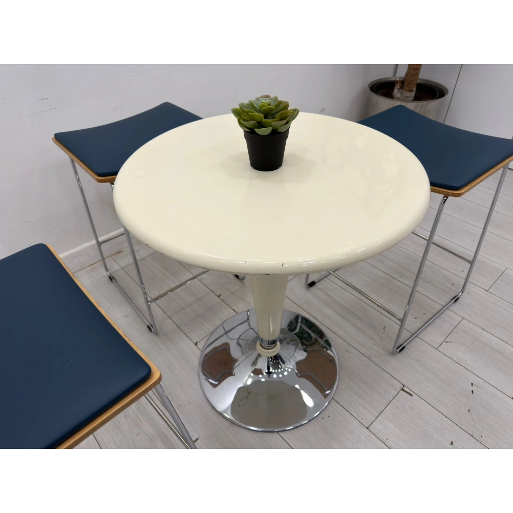 Yükseklik Ayarlı Yuvarlak Bistro Masa