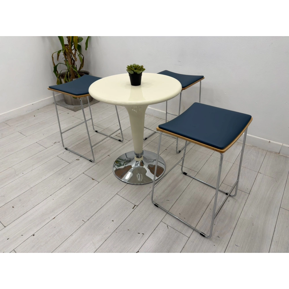 Yükseklik Ayarlı Yuvarlak Bistro Masa