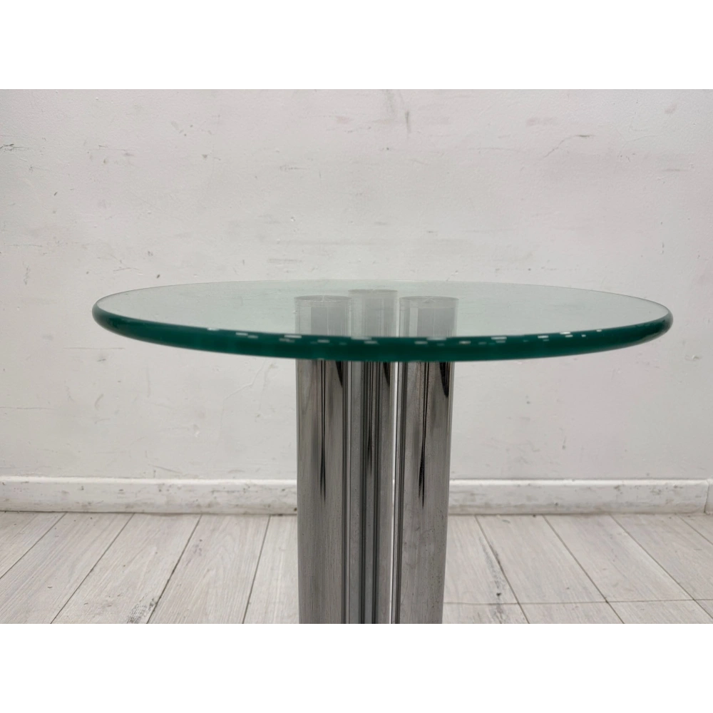 Yuvarlak Cam Sehpa Ferforje Sehpa