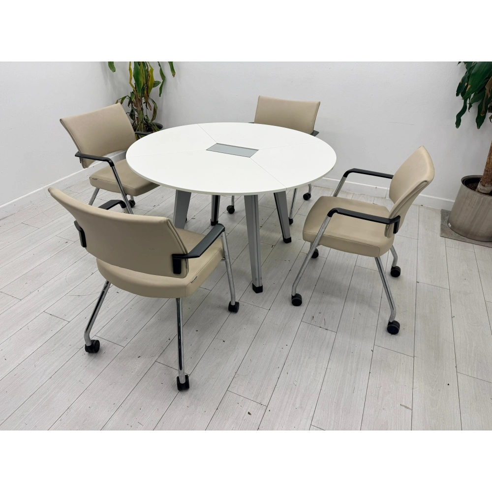 Yuvarlak Koleksiyon Marka 4 Lü Toplantı Masası