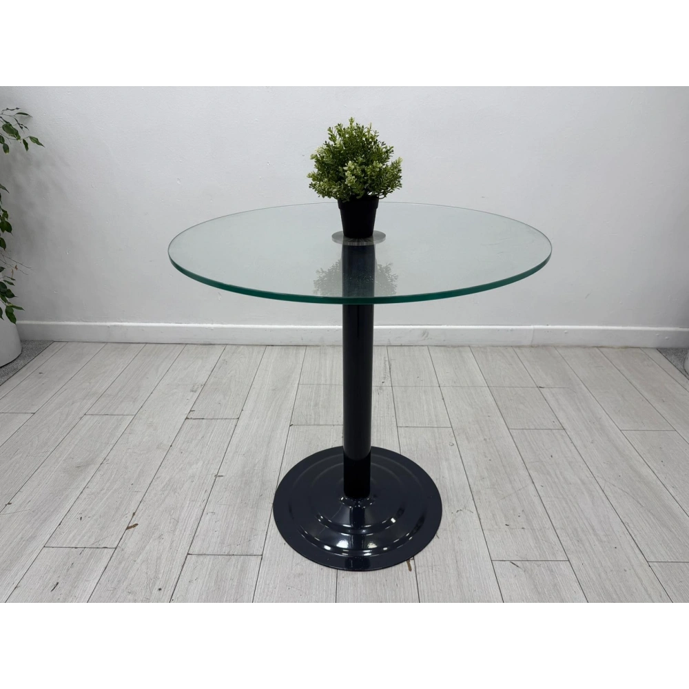 Yuvarlak Temperli Cam Masa Toplantı Masası