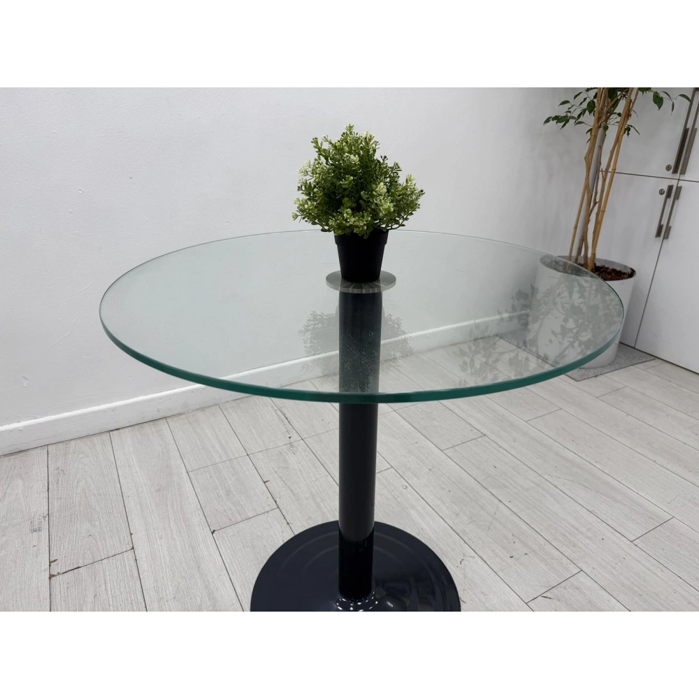Yuvarlak Temperli Cam Masa Toplantı Masası