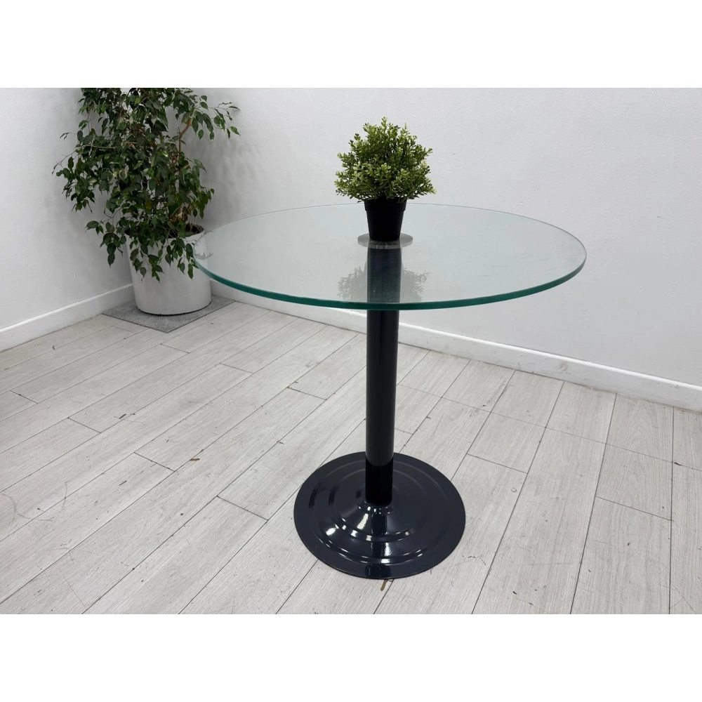 Yuvarlak Temperli Cam Masa Toplantı Masası