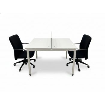 2 Kişilik Beyaz Çoklu Çalışma Masası Workstation