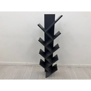 8 Raflı Zikzak Dekoratik Kitaplık