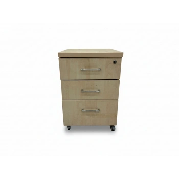 Ahşap 3 Çekmeceli Keson Akçaağaç Keson