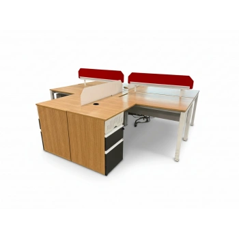 Bürotime 4lü Çoklu Çalışma Masası Workstation