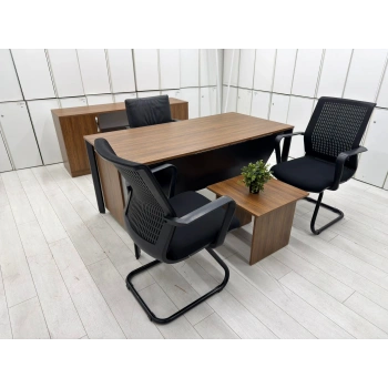 Ceviz Ofis Çalışma Masası Takımı (2 Yıl Garantili)