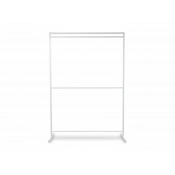 Dikdörtgen Beyaz Konfeksiyon Askısı Ayaklı Askılı