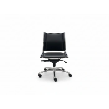 İthal Gerçek Deri Kolçaksız Çalışma Koltuğu