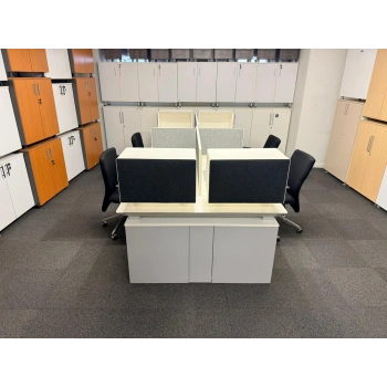 Koleksiyon 4 Lü Çoklu Çalışma Masası Workstation