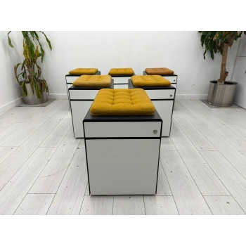 Koleksiyon Marka Metal Puflu 2 Çekmeceli Keson