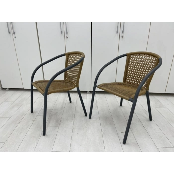 Rattan Balkon Bahçe Sandalyesi Dış Mekan Sandalye