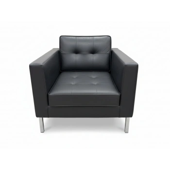 Soffa Deri Tekli Misafir Bekleme Koltuğu