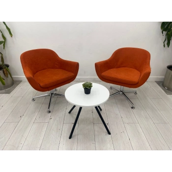 Yükseklik Ayarlı Dönerli Misafir Bekleme Koltuğu