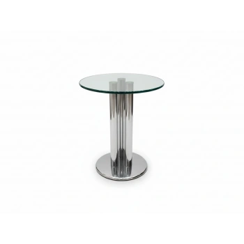 Yuvarlak Cam Sehpa Ferforje Sehpa