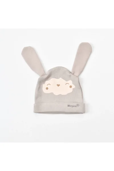 2 Li Curly Sheep Bebe Şapka %100 Organik Pamuk