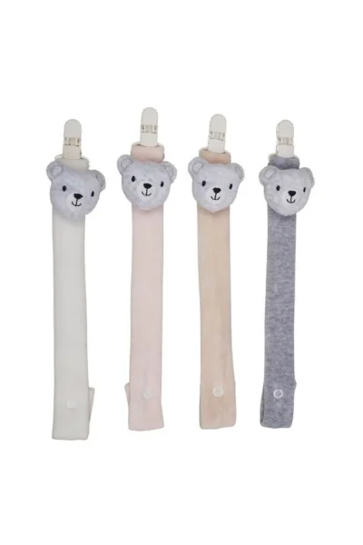 Ayıcıklı Figürlü Emzik Askısı Tutacağı