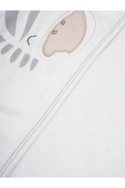 Zebra Bebek Banyo Havlu % 100 Pamuk (75x75cm )