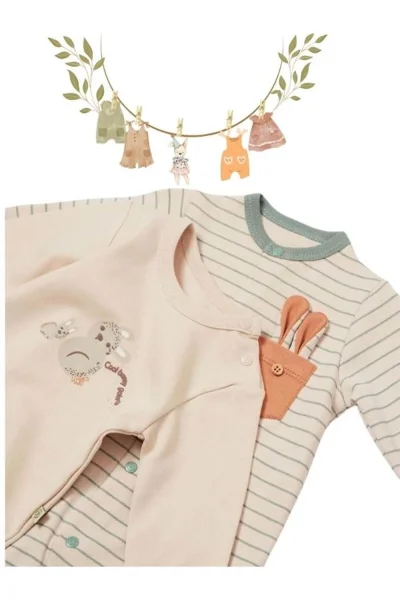 4 Lü Tül Kılıflı Cool Lines Bunny Yenidoğan Organik Hastane Çıkışı (56 Cm )