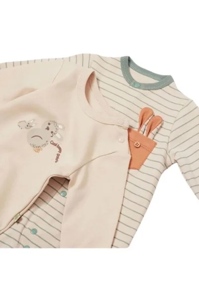 10 lu Cool Lines Bunny %100 Organik Pamuk Yenidoğan Hastane Çıkışı ( 0-3 Ay )