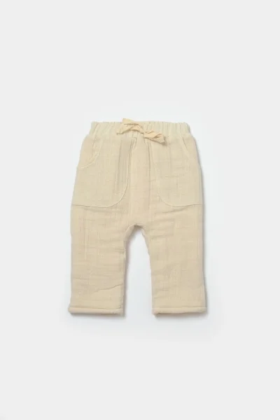 Baby Cosy Krem Içi Tüylü Welsoft Organik Müslin Ikili Takım (3-24 AY)